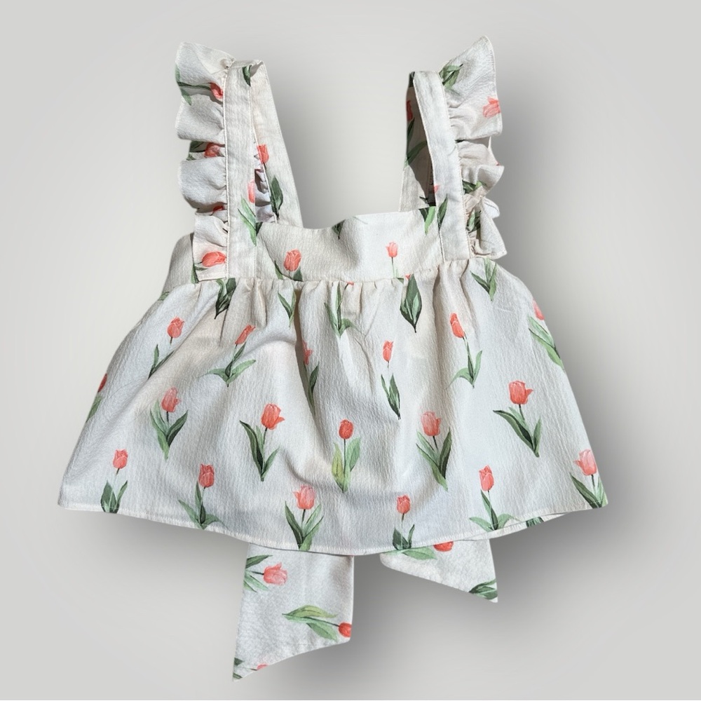 CIDER Tulip Tie-Back
Crop Top - Large Cottagecore Coquette